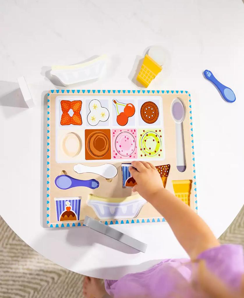 Melissa & Doug Melissa & Doug Wooden Magnetic Ice Cream Puzzle & Play Set