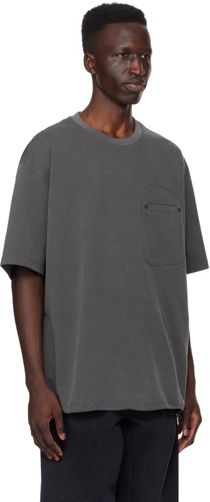 Solid Homme Gray Pocket T-Shirt