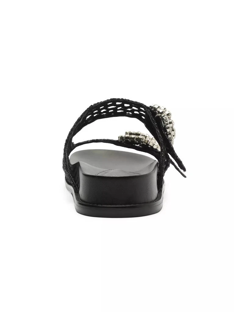 Alexandre Birman Salma Crystal-Embellished Raffia Sandals 6