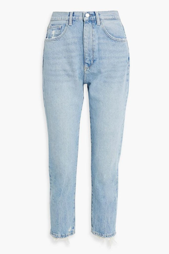 DL1961 Lela distressed high-rise skinny jeans 1