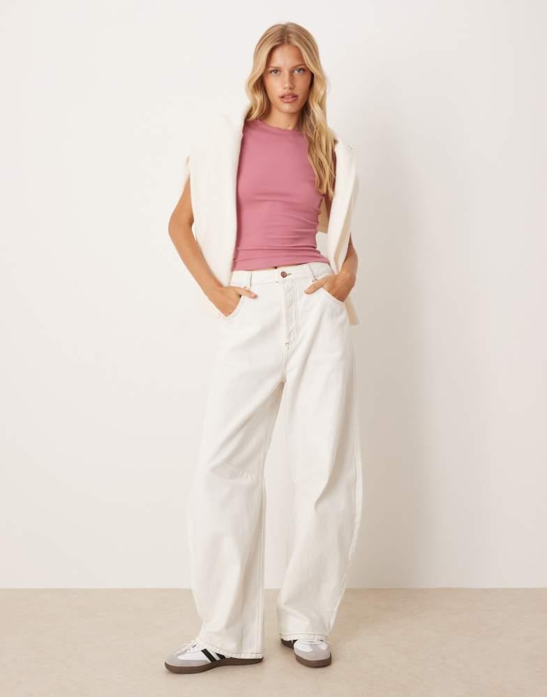 ASOS ASOS DESIGN soft baby tee in rose