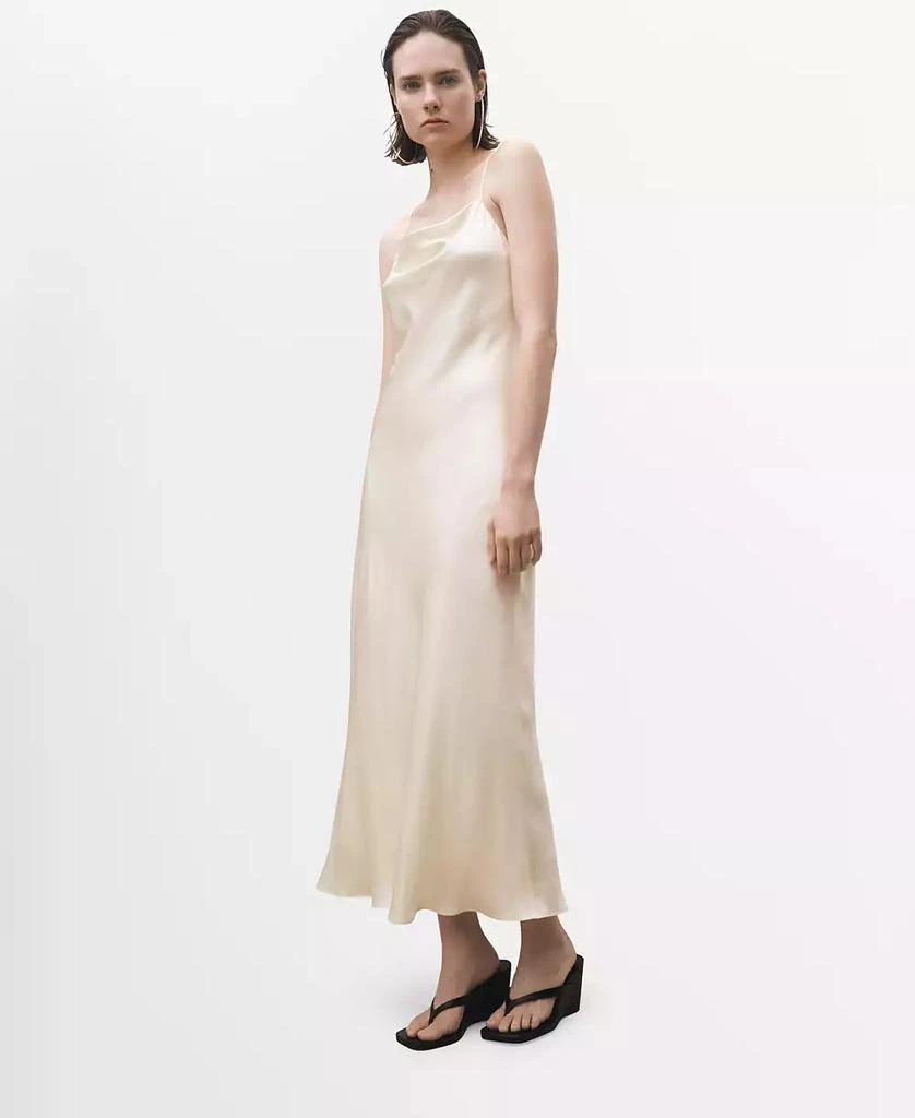 Women's Draped Neckline Silk Dress  On Sale Now with Up to 53% Off |  Discover Exclusive Deals & Savings at BeyondStyle  Authentic Mango dress|women's  fashion|dresses with Limited-Time Discounts, Free Shipping,