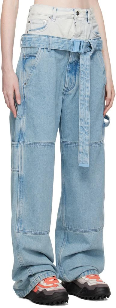 Off-White Blue Double Over Jeans 2