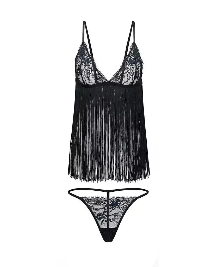 Adore Me Women
s Charizma Babydoll 
G-String Set Lingerie 4