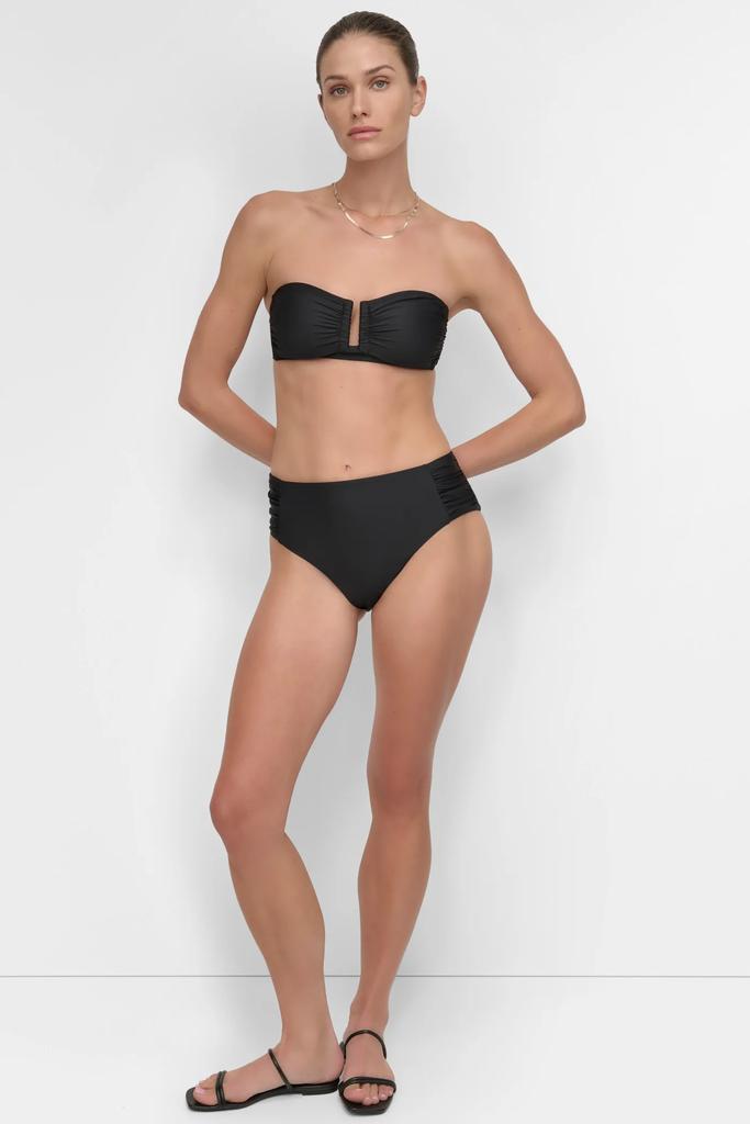 DKNY U-WIRE BANDEAU SHIRRED BIKINI