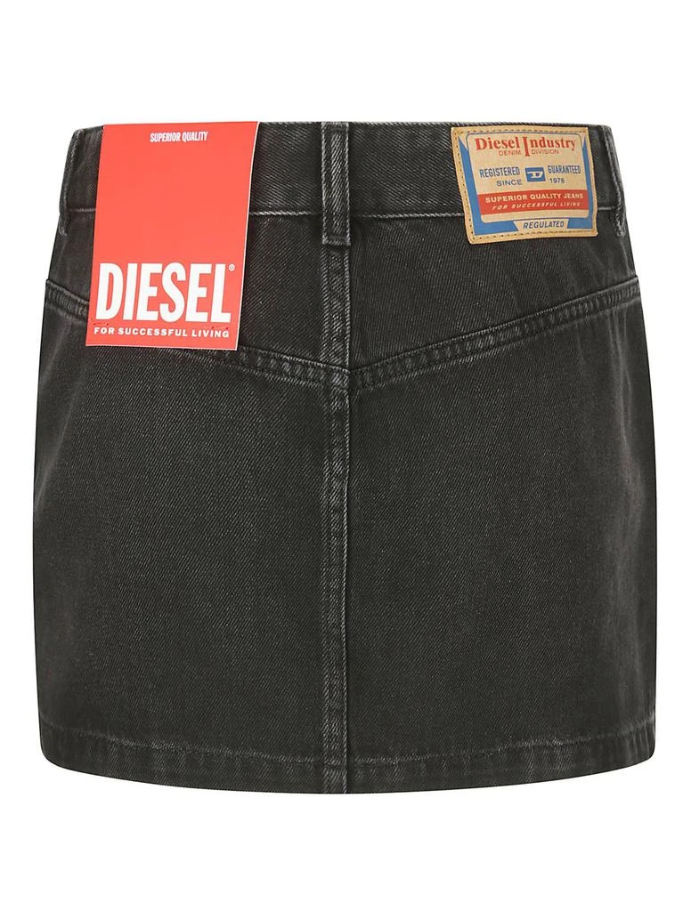 Diesel Diesel De-Ron Logo Patch Denim Mini Skirt 2