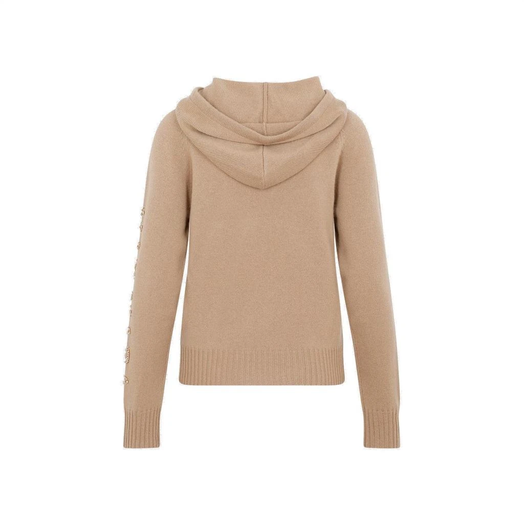 Max Mara Max Mara Drawstring Long-Sleeved Knitted Hoodie 2