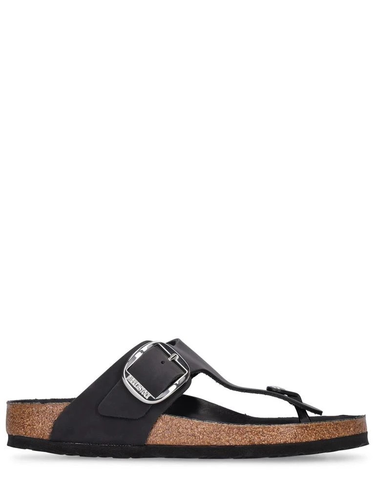 Birkenstock Gizeh Big Buckle Oiled Leather Sandals from LUISAVIAROMA