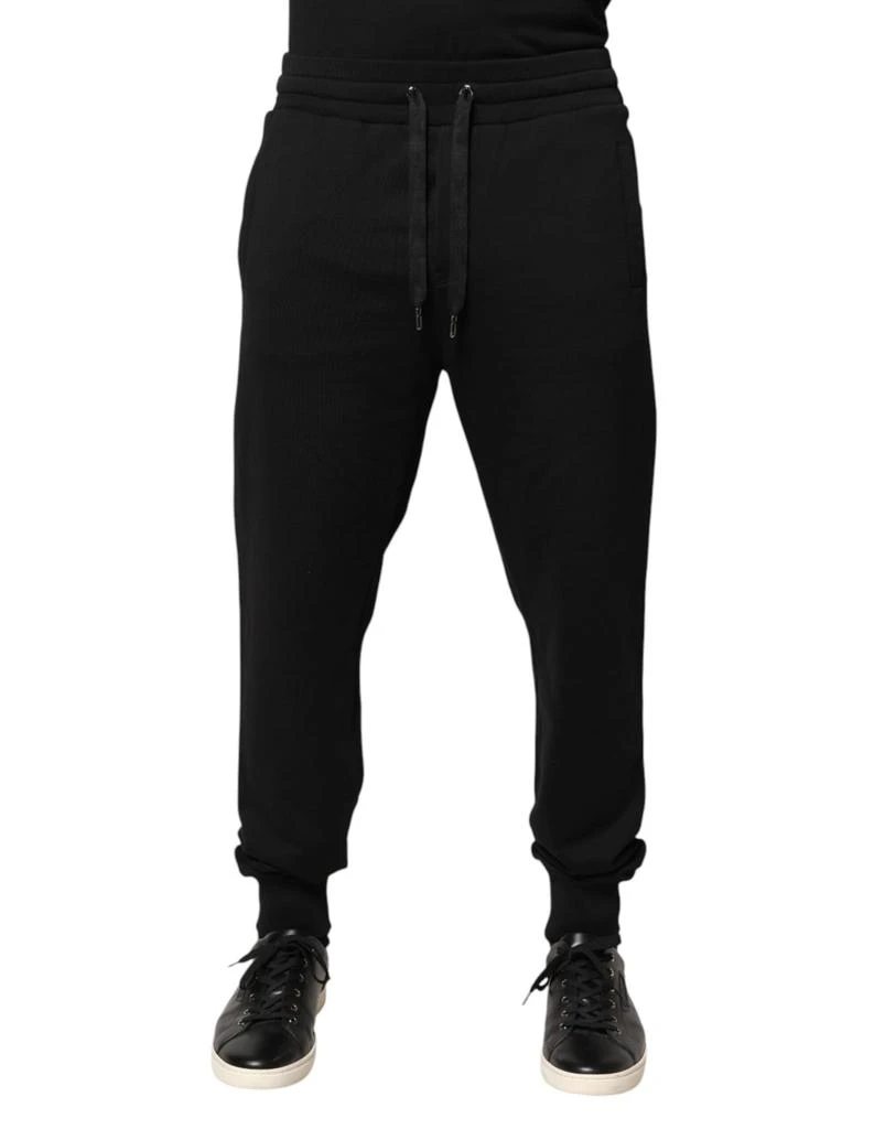 Dolce 
Gabbana Cotton Mid Waist Jogger Trousers Men
s Pants (Pre-Owned)