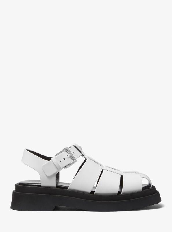 Michael Kors Indy Fisherman Leather Sandal