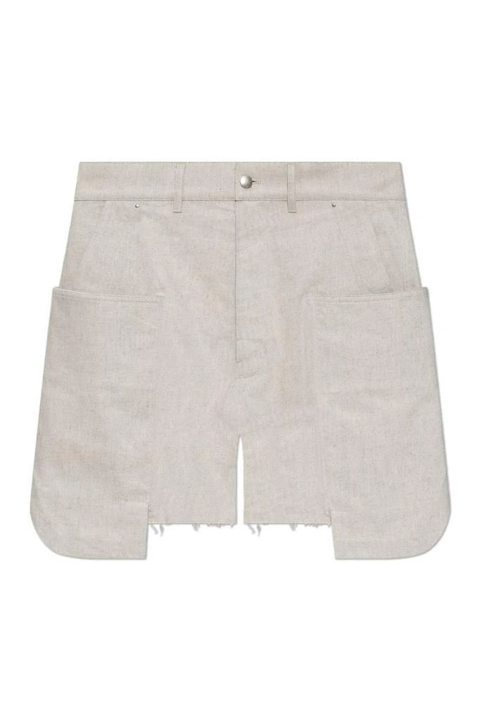 Rick Owens Rick Owens Stefan Frayed Edge Cargo Shorts 1
