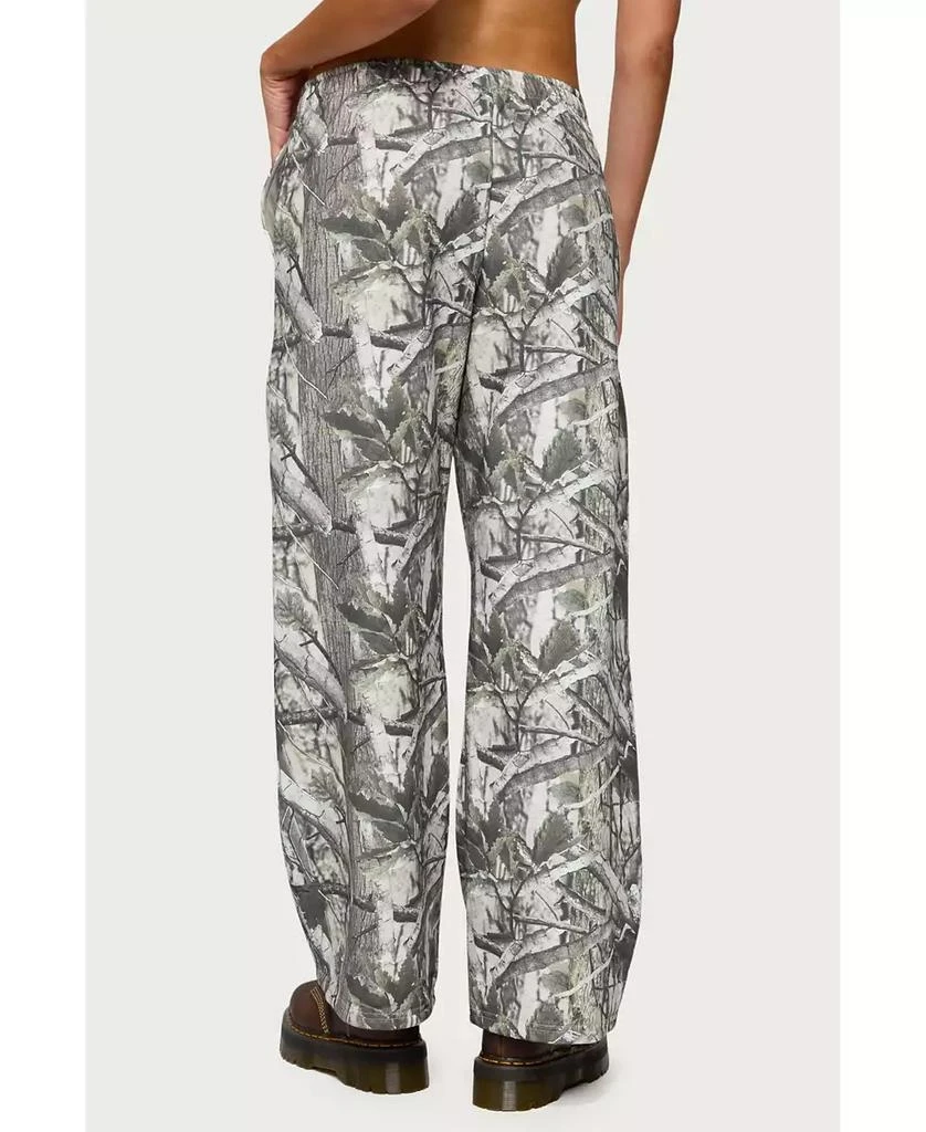 Edikted Women's Camo Straight Leg Sweatpants 5