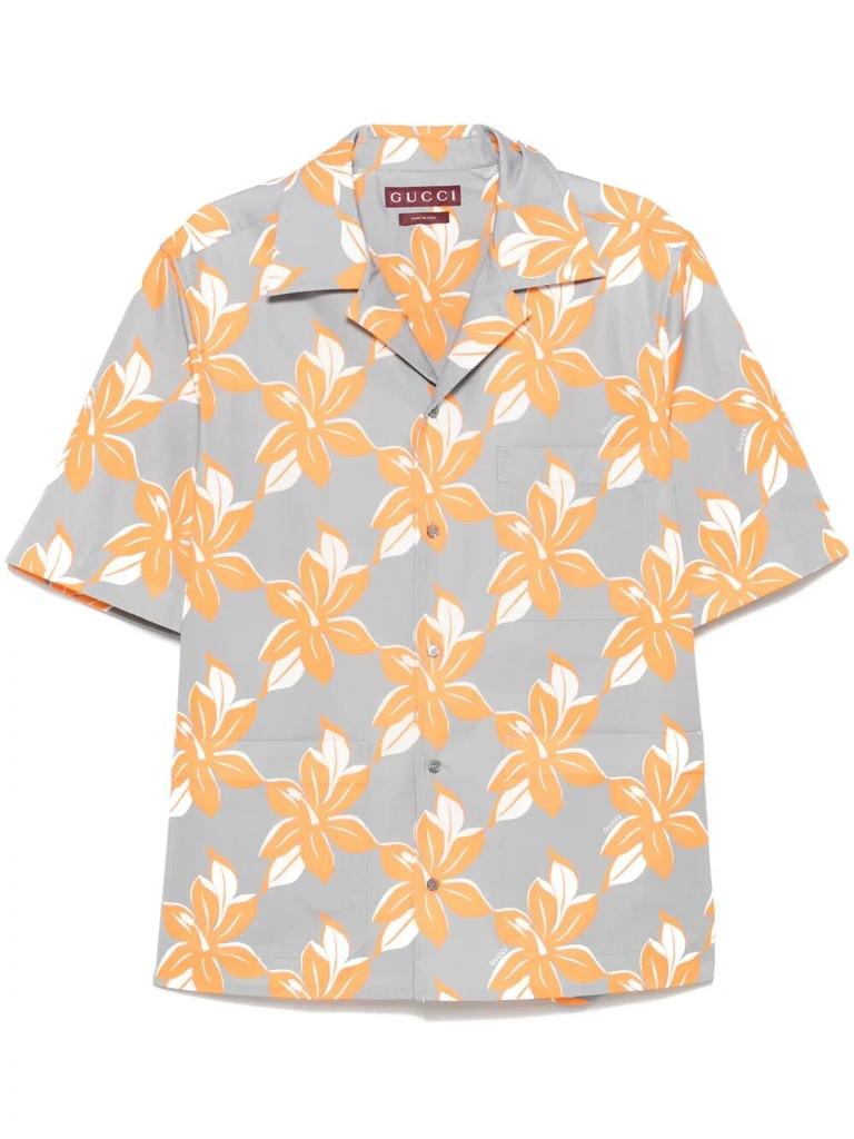 Gucci Gucci `Twist Fl On Pop` Print Shirt