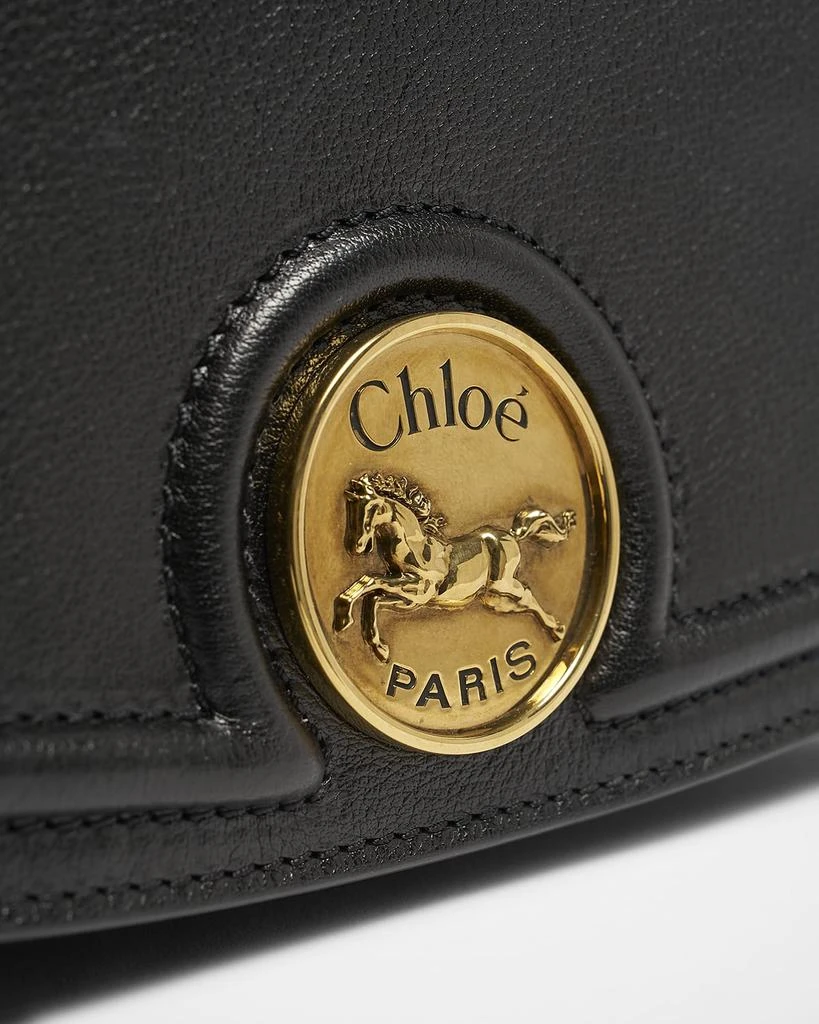 Chloé Horse Medal Wallet on Chain in Grained Leather 5