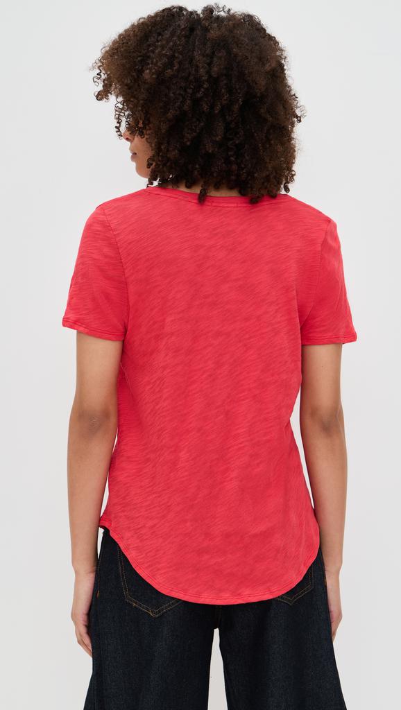 ATM Anthony Thomas Melillo Slub Jersey Classic V-Neck Tee