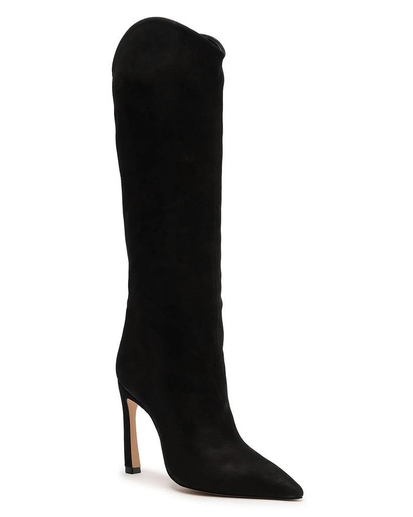 Schutz Women's Maryana Sculpt Pointed Toe High Heel Boots 1