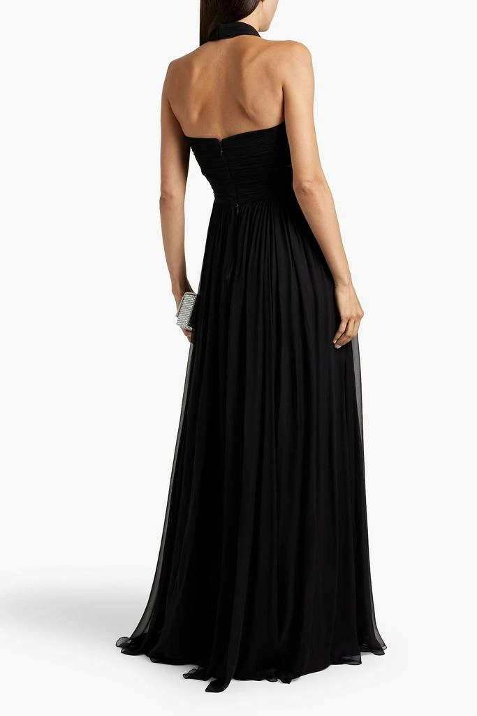 Zuhair Murad Cutout silk-chiffon halterneck gown 3