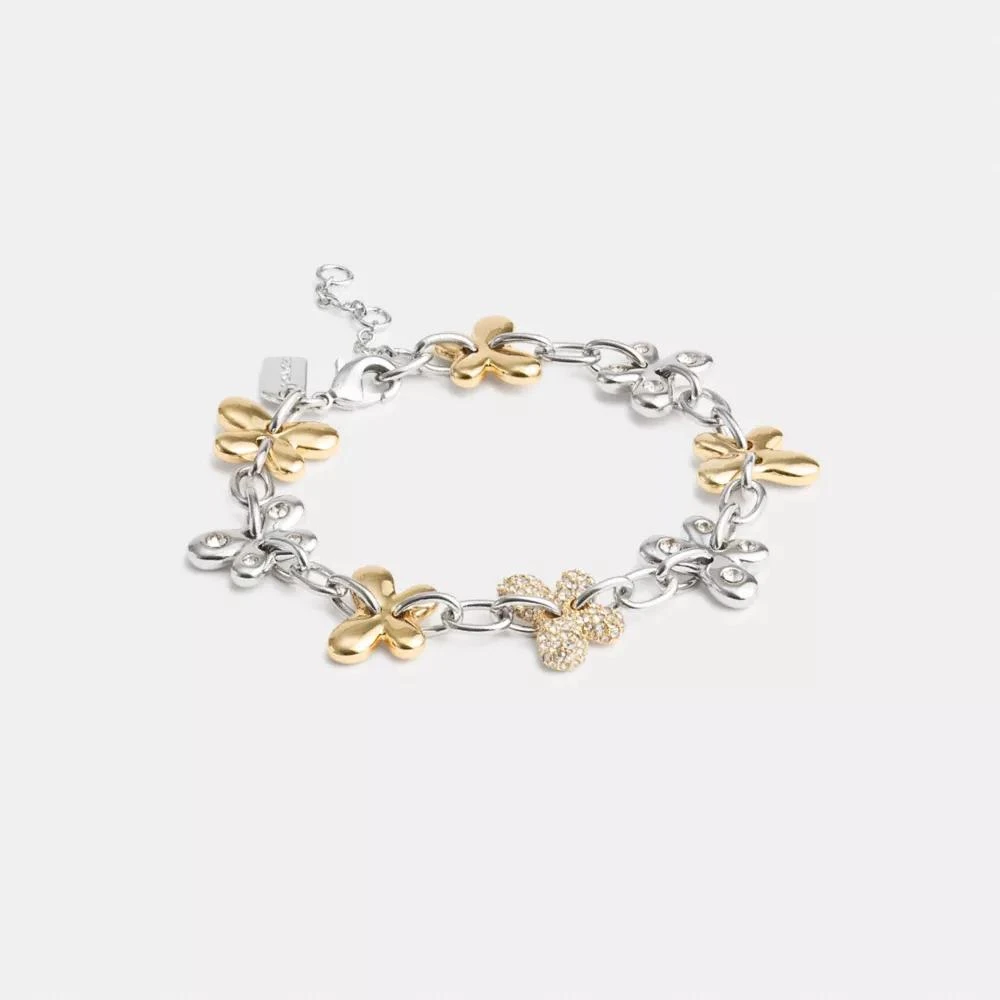 Coach Pavé Butterfly Chain Bracelet 1
