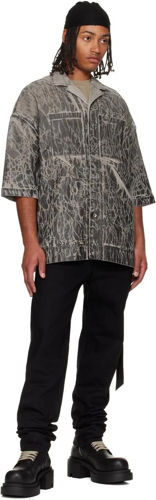 Rick Owens Black Concordians Magnum Tommy Denim Shirt 4