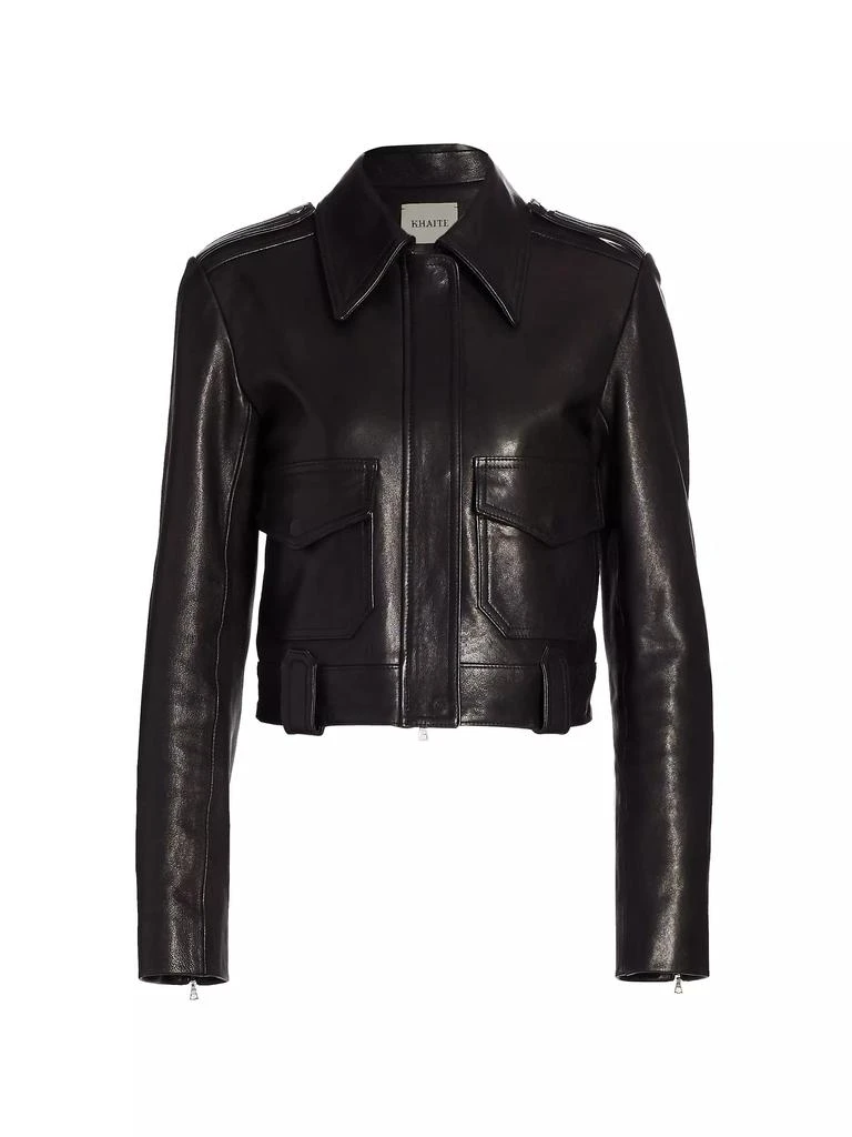 Khaite Cordelia Moto Leather Jacket 1