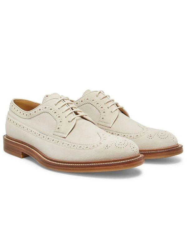 Brunello Cucinelli Suede Brogue Shoes 2