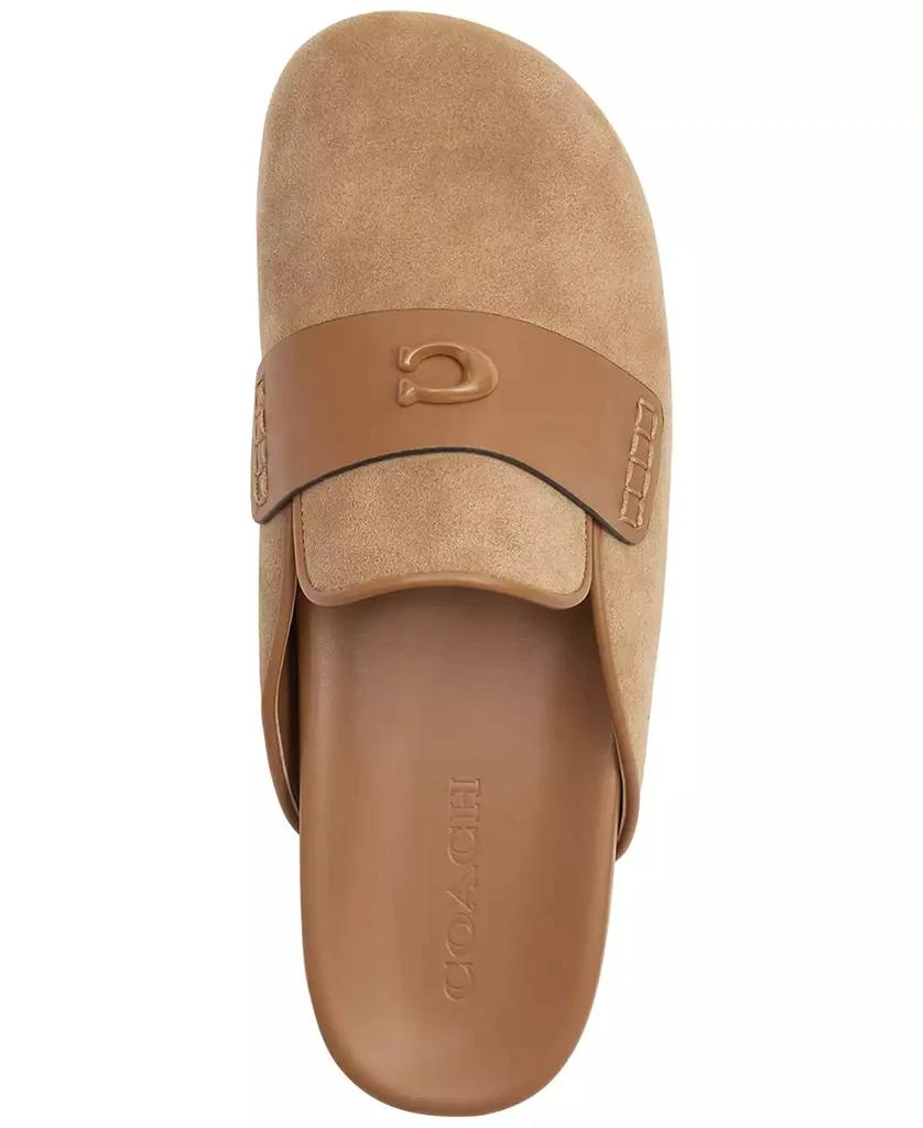 Coach Sculpted C Casual Suede Clog Flats 4