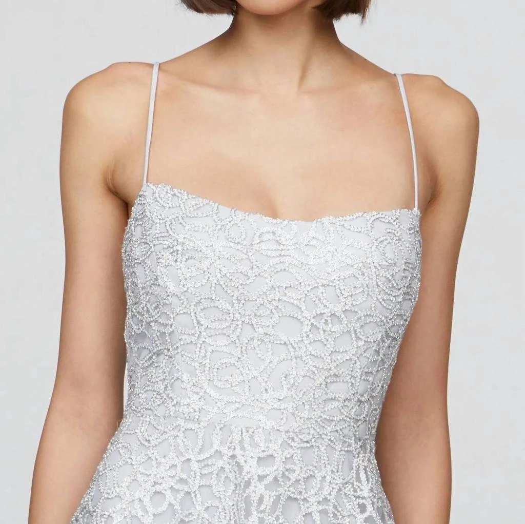 Theia Theia - Sleeveless Tulle Midi Dress 3