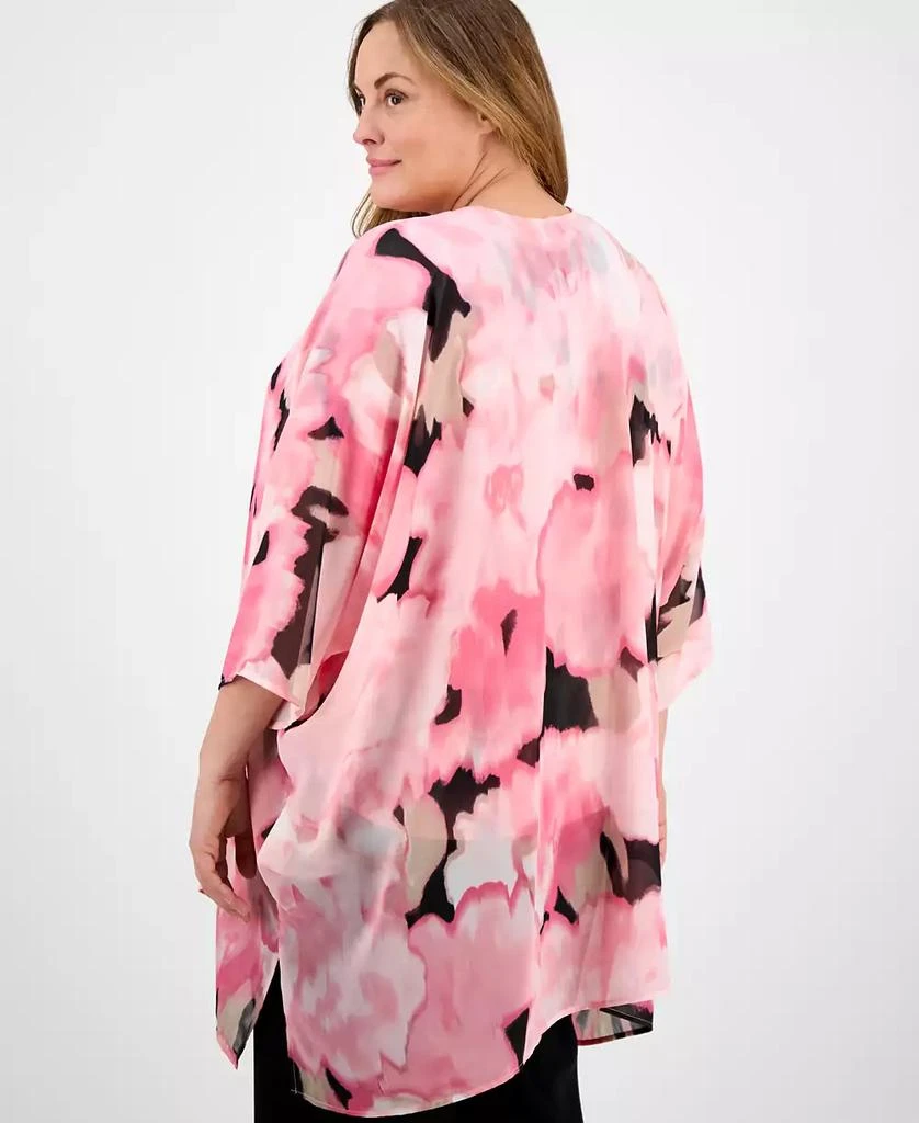 Anne Klein Plus Size Chiffon Kimono 4