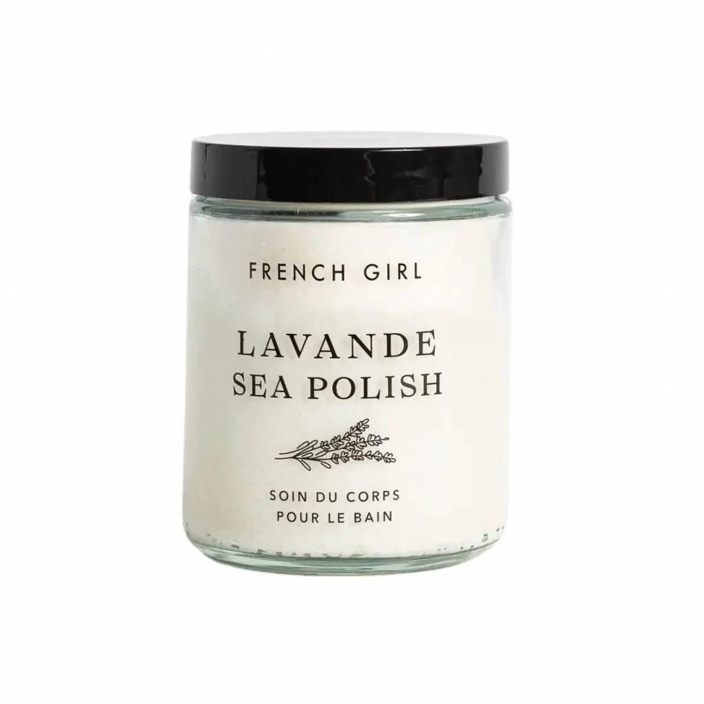 FRENCH GIRL Organic Hydrating Lavender Body Scrub In White 1