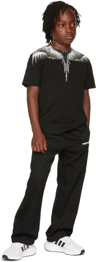 Marcelo Burlon Kids Black Icon Wings T-Shirt 4