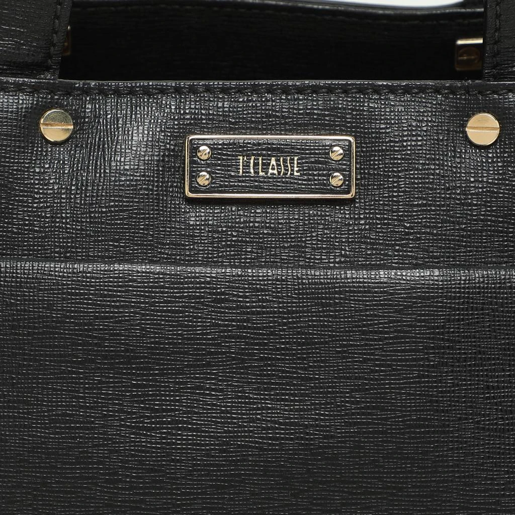 Alviero Martini Alviero Martini 1A Classe Black Coated Canvas and Leather Satchel 5