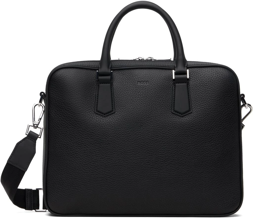 Hugo Boss Black Embossed Logo Document Briefcase
