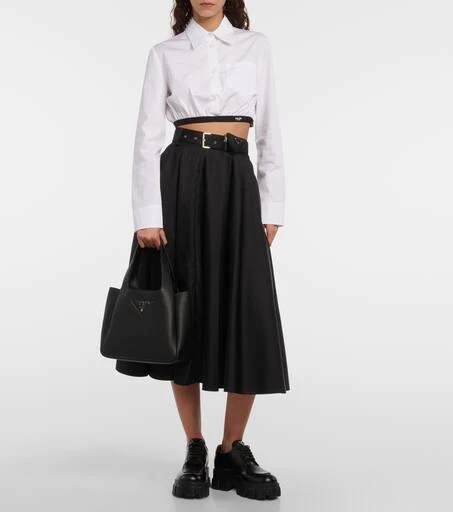 Prada Logo leather shoulder bag 5