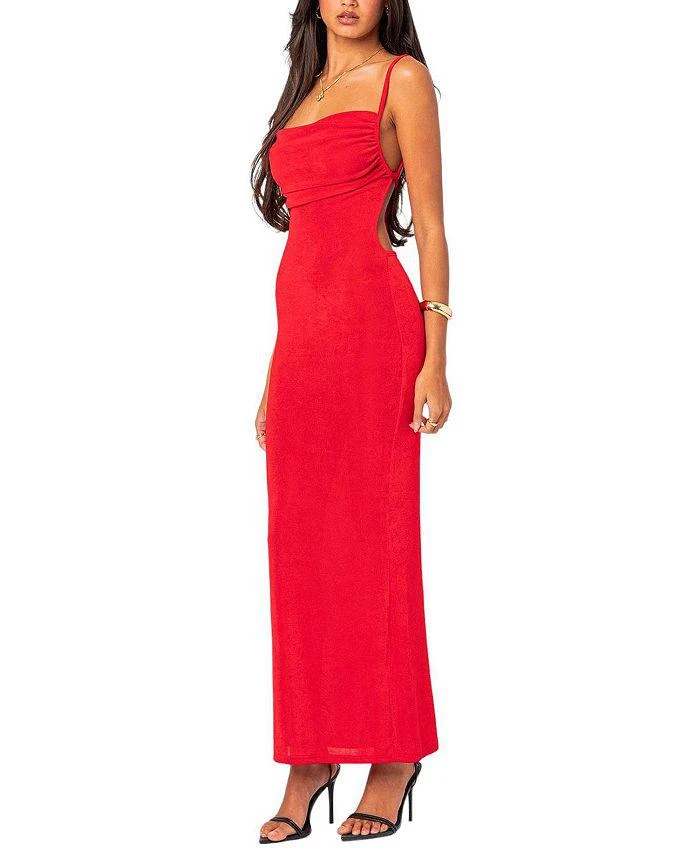 chinese dress ladies Shona Joy La Lune Peony Lace Back Maxi Dress