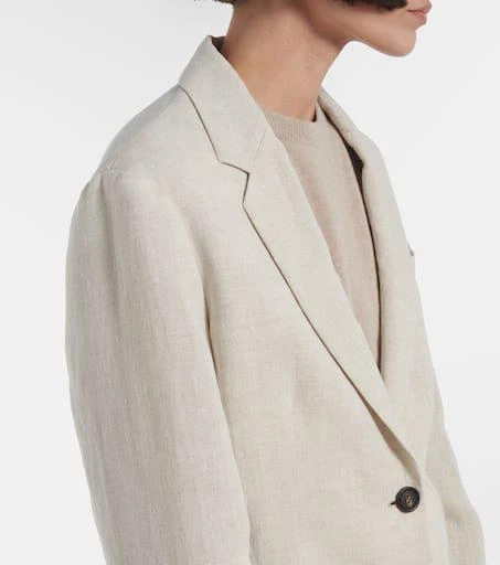 Brunello Cucinelli Linen-blend blazer 4