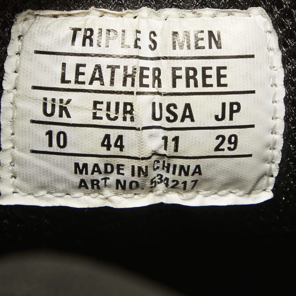 Balenciaga Balenciaga Black Leather and Mesh Triple S Sneakers Size 44 7