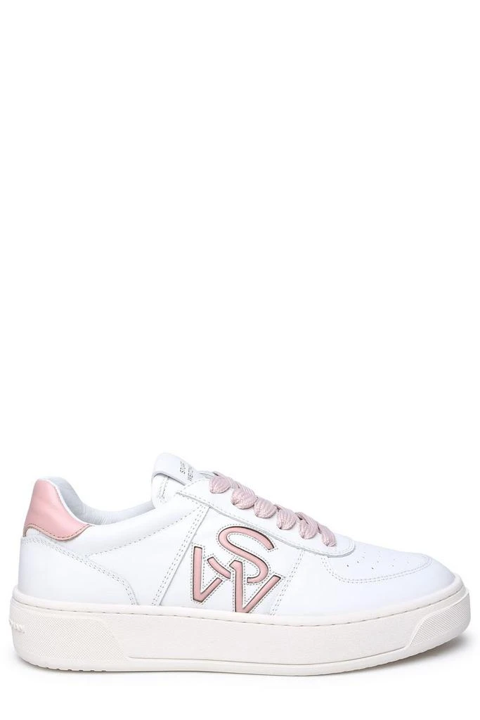 Stuart Weitzman Stuart Weitzman Round-Toe Lace-Up Sneakers 1