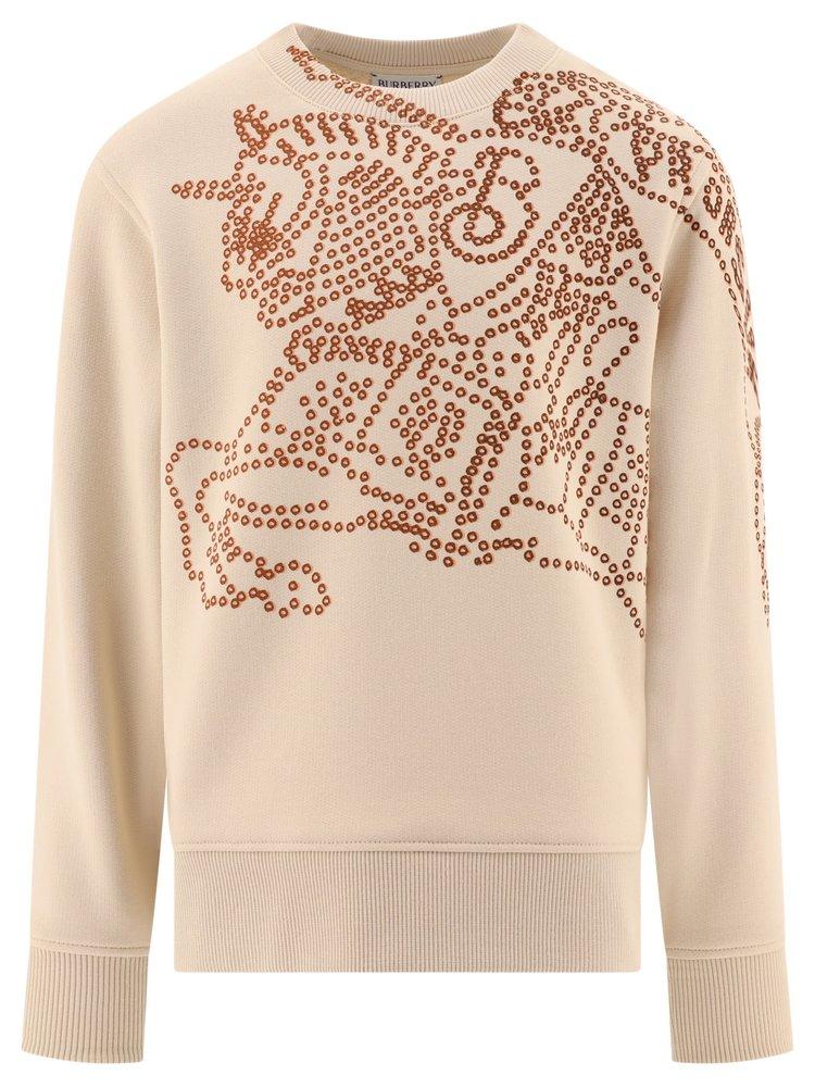 Burberry Kids Burberry Kids Logo-Printed Long Sleeved Crewneck Sweatshirt