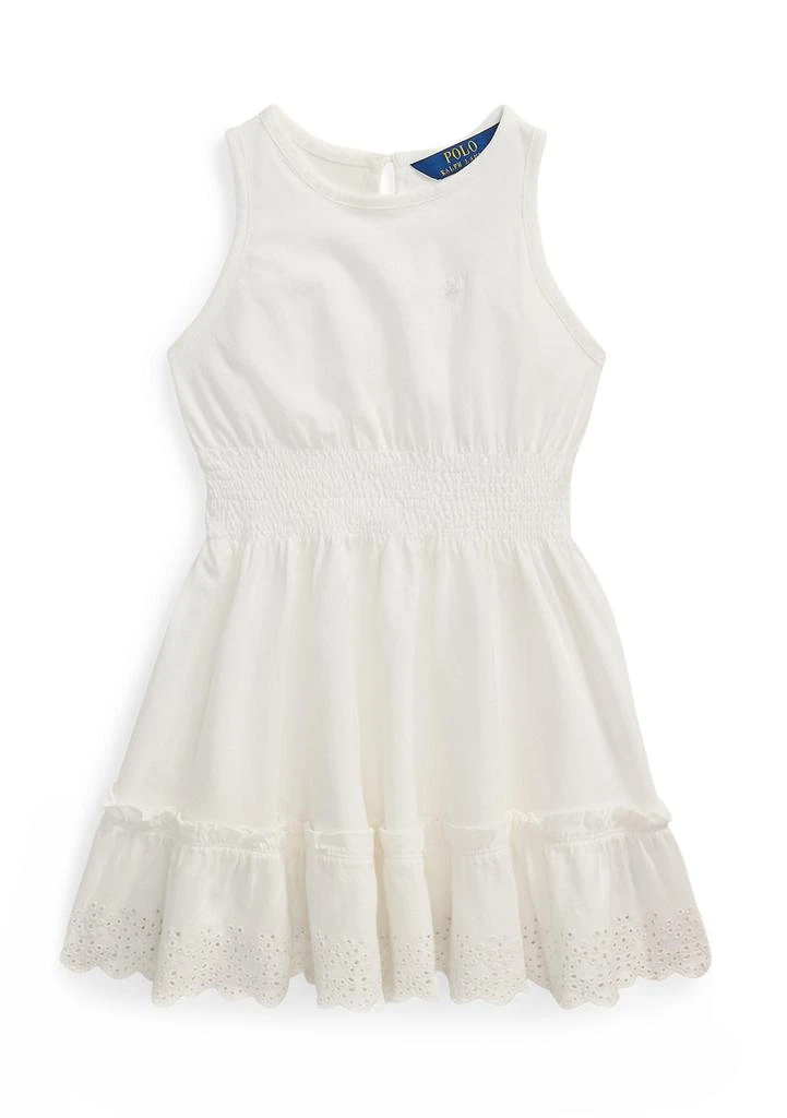Ralph Lauren Girls 2-6x Eyelet-Embroidered Cotton Jersey Dress