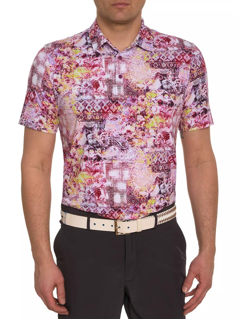 Robert Graham Geneva Printed Short-Sleeve Polo