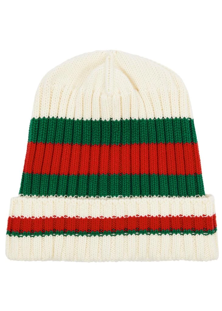 Gucci KIDS Striped cotton beanie 1