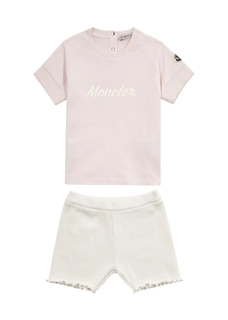 Shop KIDS Logo stretch-cotton T-shirt and shorts set on Sale at