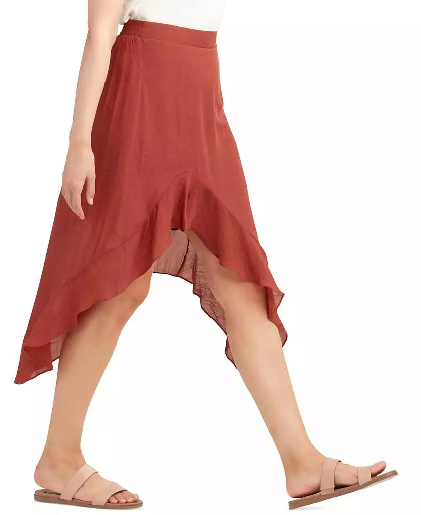 BCX Juniors' Asymmetrical-Hem Gauzy Skirt 4