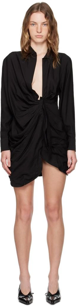 Jacquemus Black Le Raphia 'La robe Bahia' Minidress 1