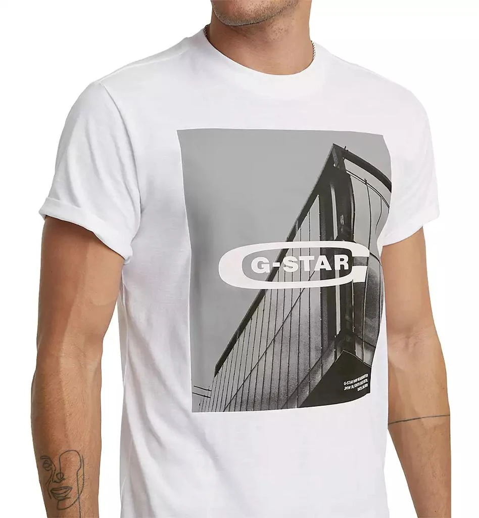 G-Star Raw Men's HQ Oldskool Relaxed-Fit Logo Graphic T-Shirt 3