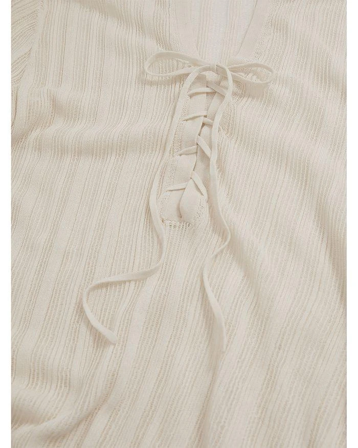REISS Samantha Sheer Knit Dress 5