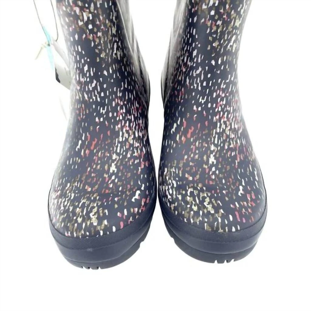 Joules Joules - Women's Molly Mid Calf Speckle Rubber Rain Boots 3