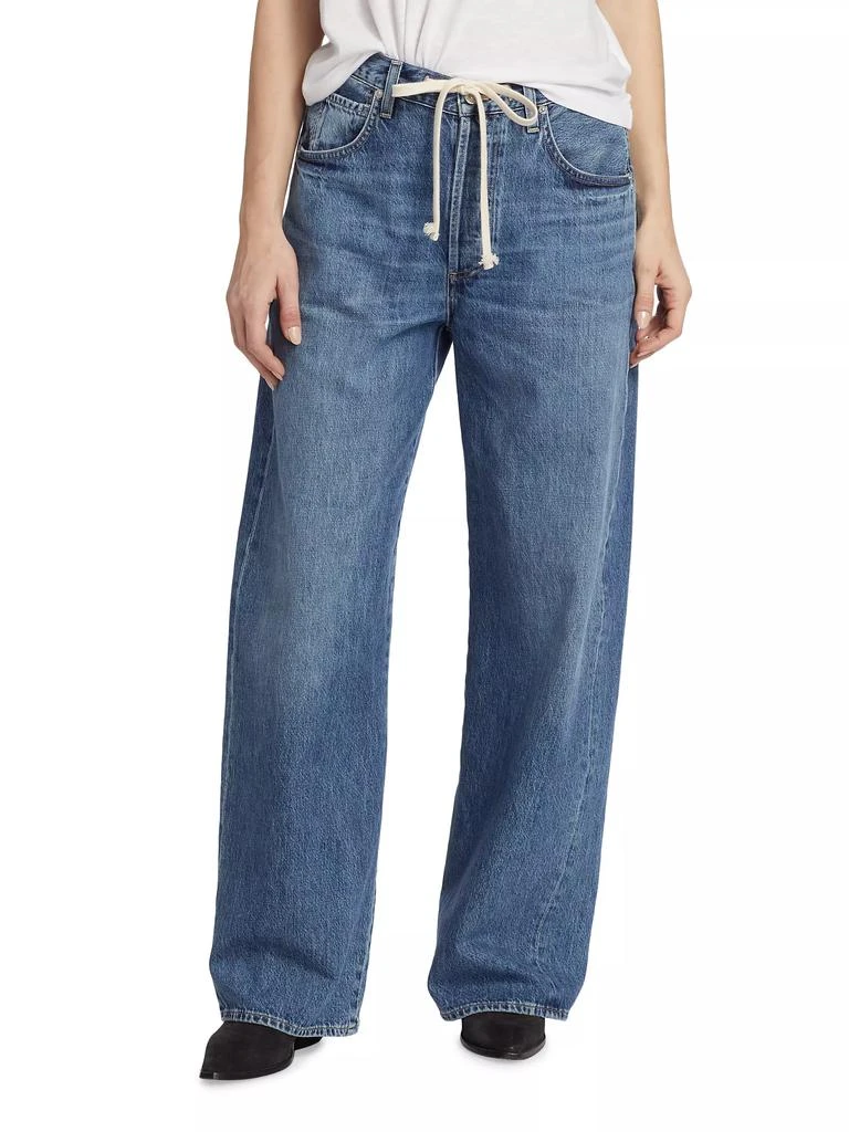 Citizens of Humanity Brynn Drawstring Wide-Leg Jeans 3