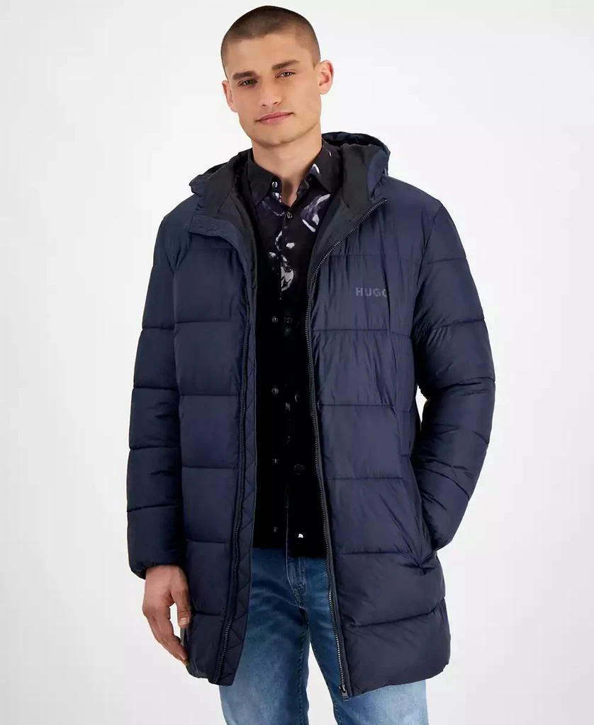 Hugo Boss Men's Slim-Fit Lightweight Hooded Water-Repellent Big Artic Down Parka 1