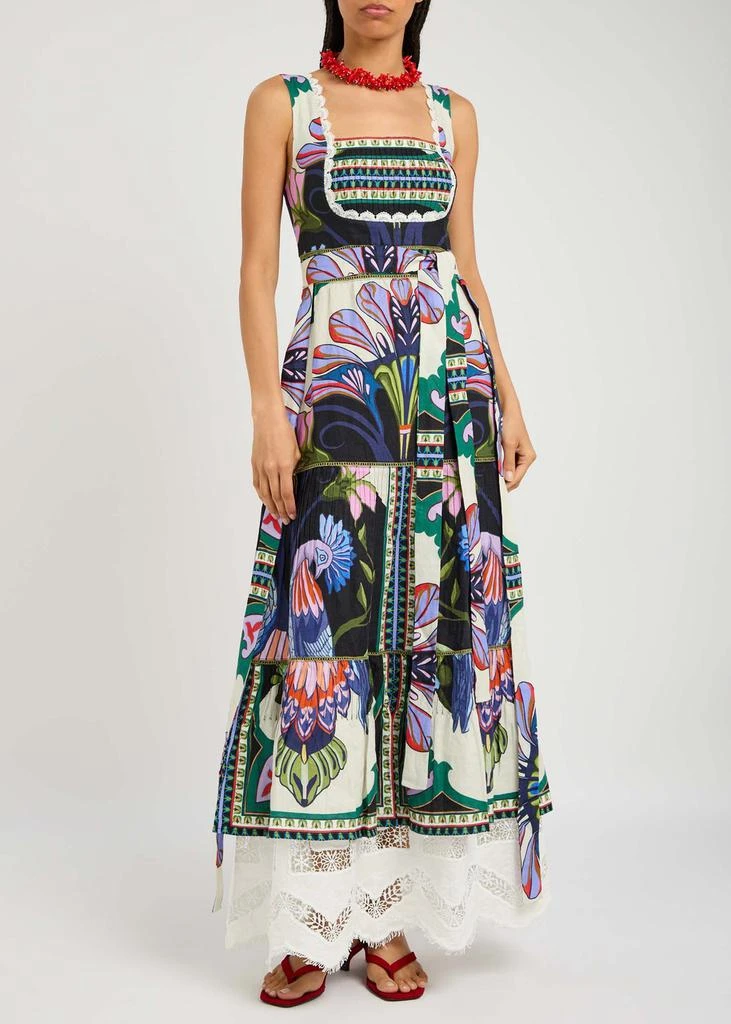 LUG VON SIGA Sena printed linen maxi dress 4